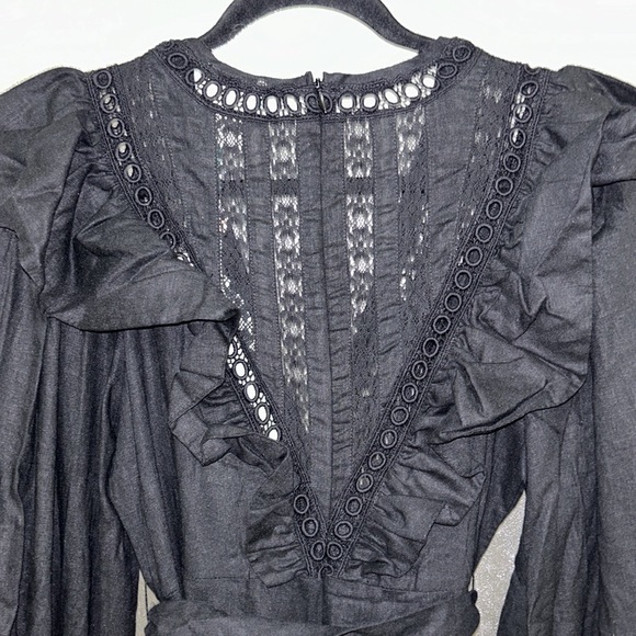 Farm Rio Lace Ruffle jumpsuit